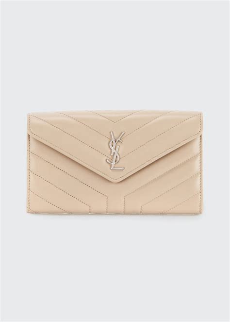 loulou monogram ysl continental v-flap wallet